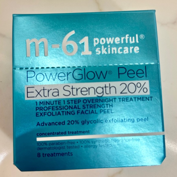 m-61 PowerGlow Peel - Extra Strength 20% Glycolic Acid - 8 Treatments - NIB - Picture 1 of 5